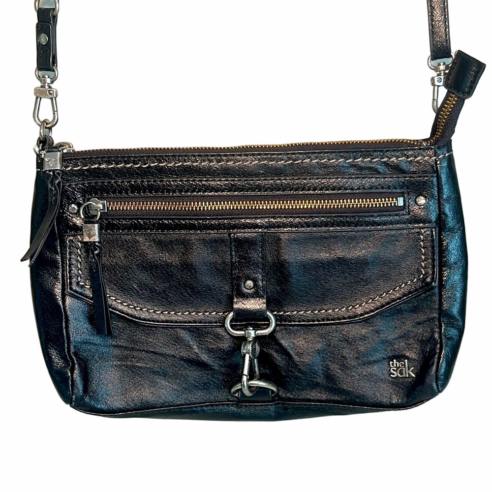The Sak Crossbody Bag Black Leather